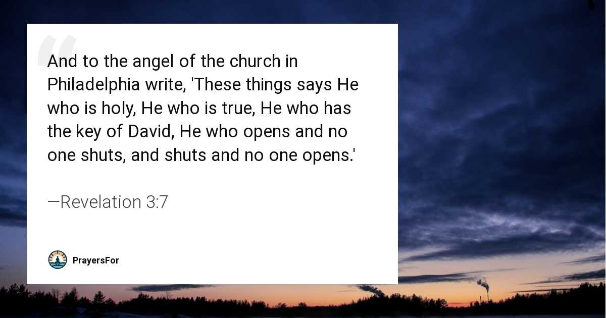 Revelation 3:7