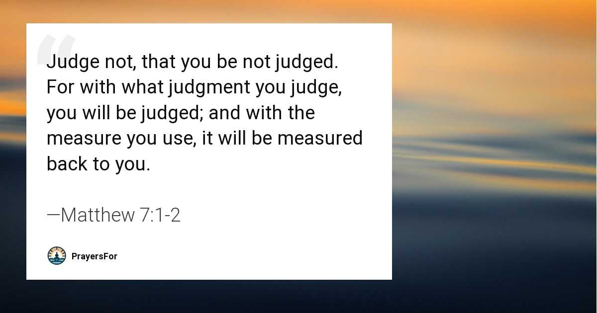 Matthew 7:1-2