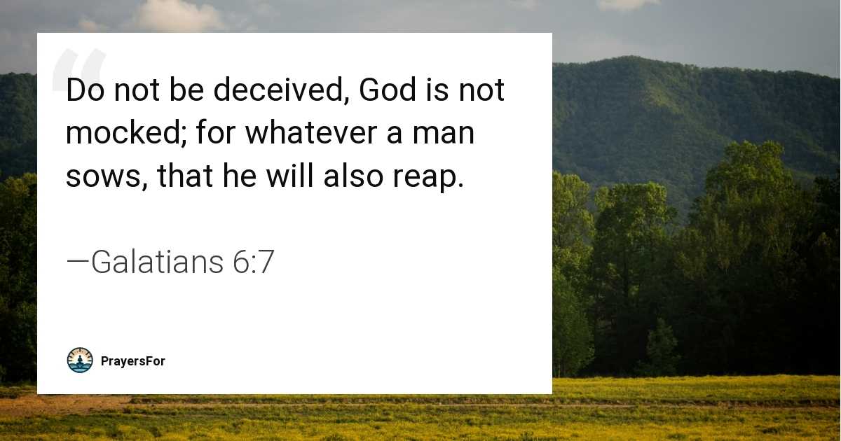 Galatians 6:7