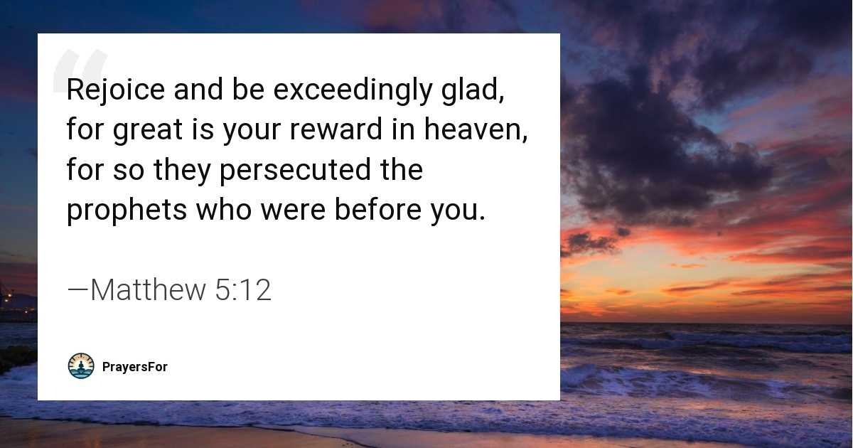 Matthew 5:12