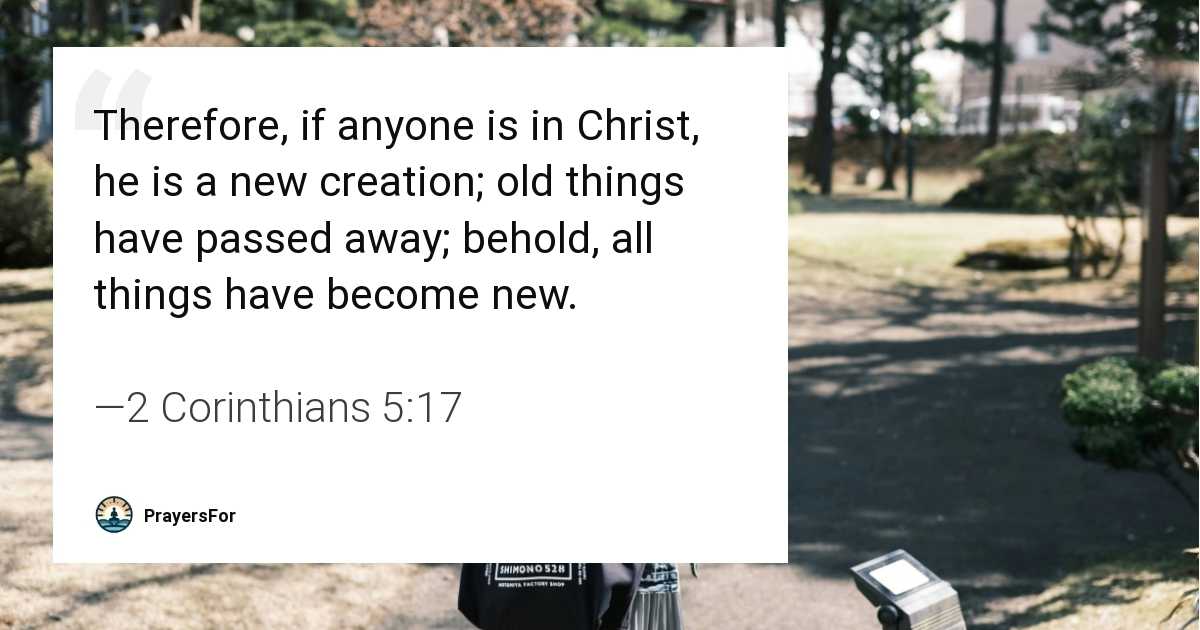2 Corinthians 5:17