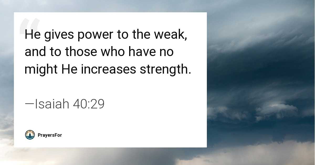 Isaiah 40:29