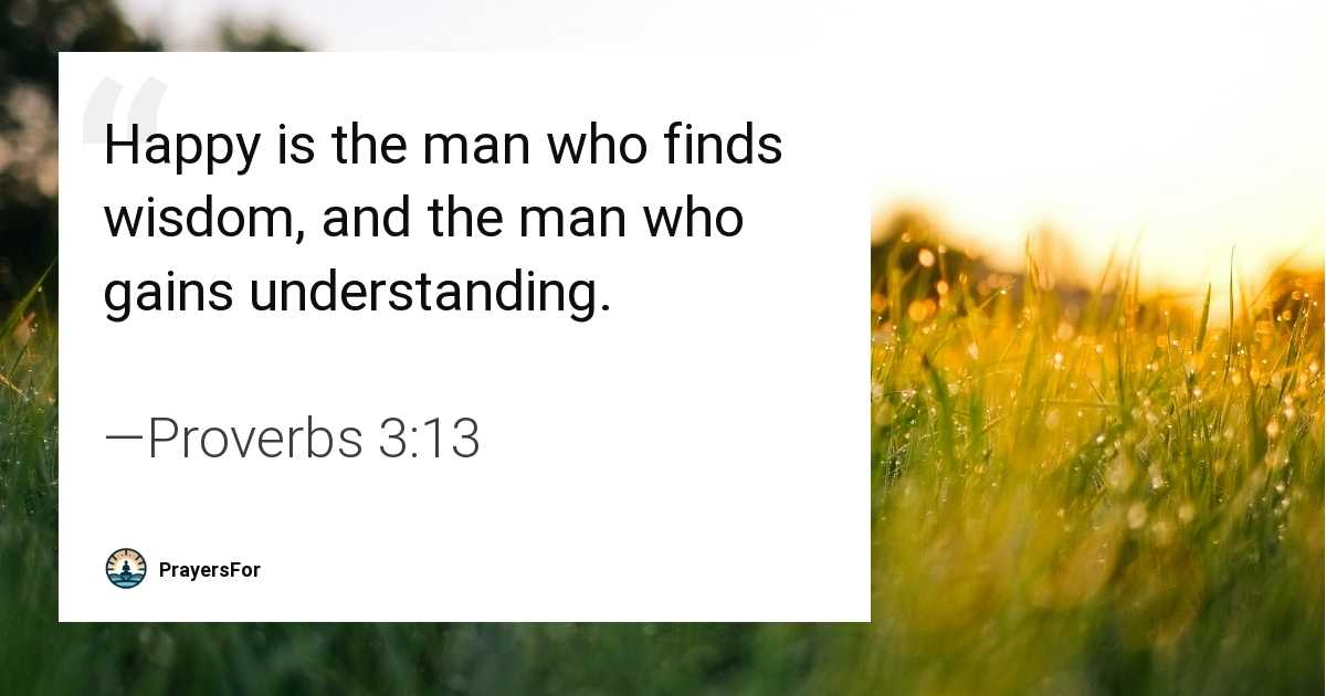 Proverbs 3:13