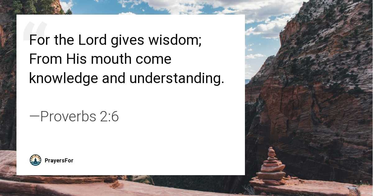 Proverbs 2:6