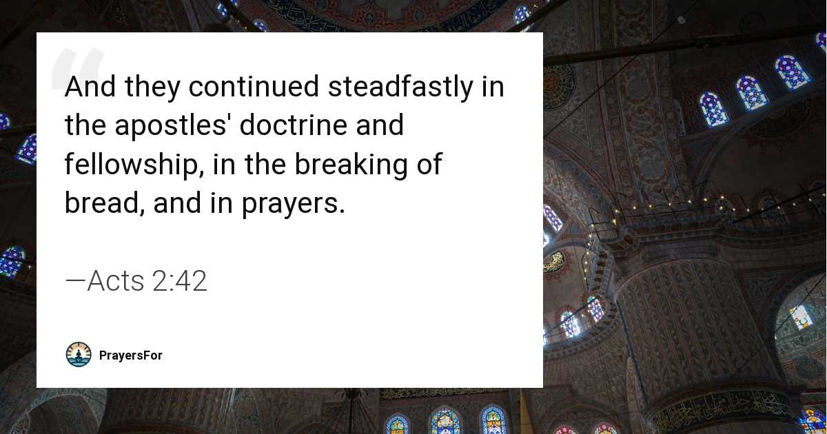 Acts 2:42