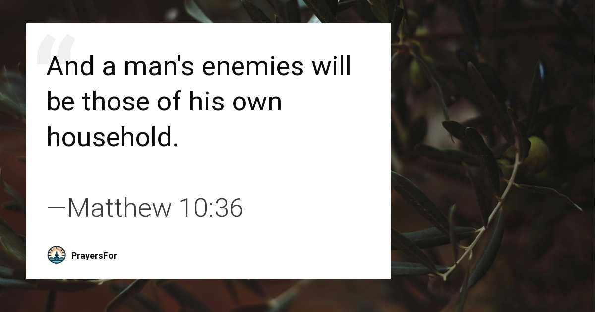 Matthew 10:36