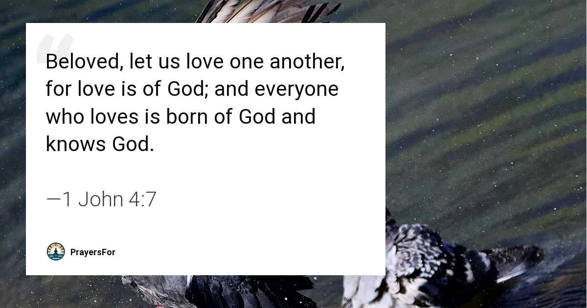 1 John 4:7