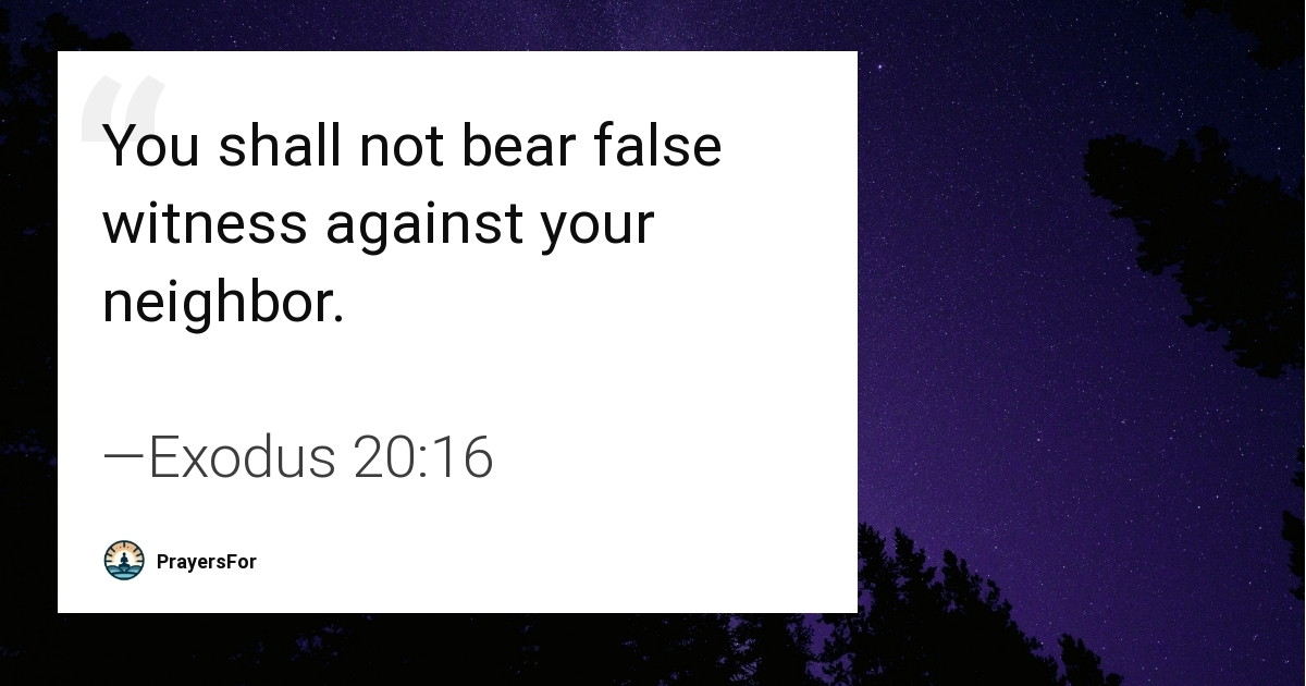 Exodus 20:16