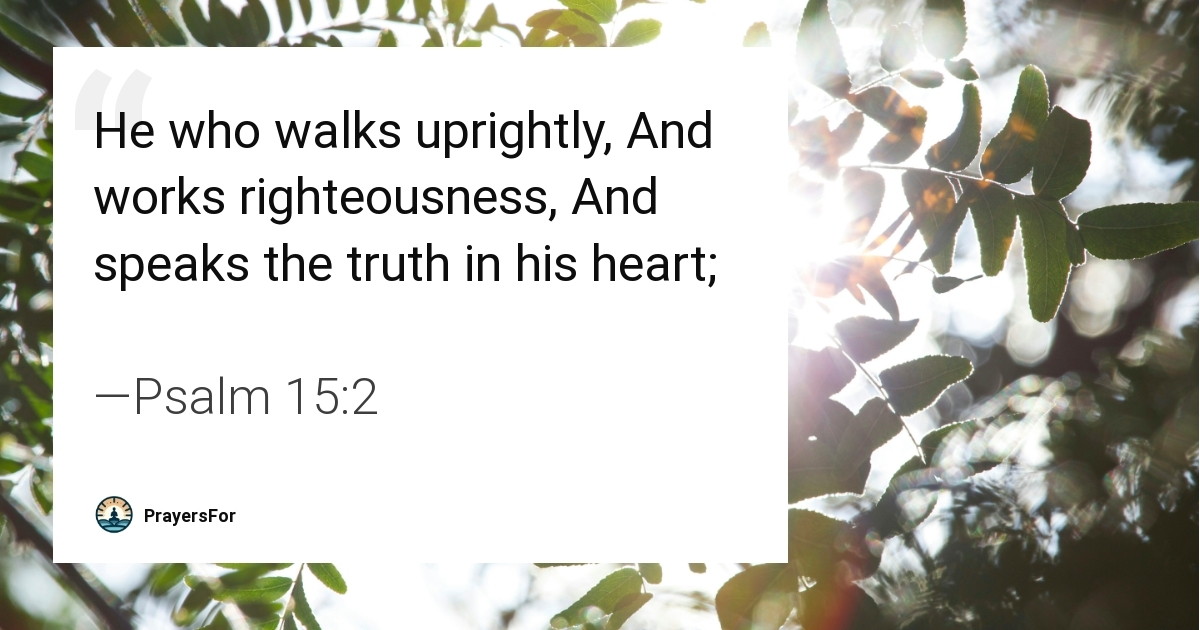 Psalm 15:2