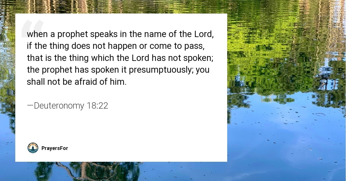 Deuteronomy 18:22