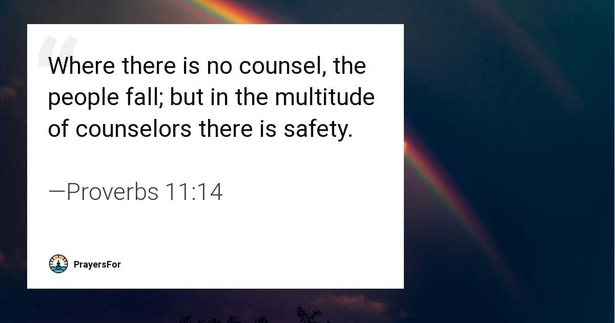 Proverbs 11:14
