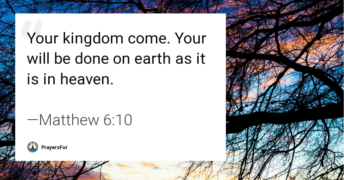 Matthew 6:10