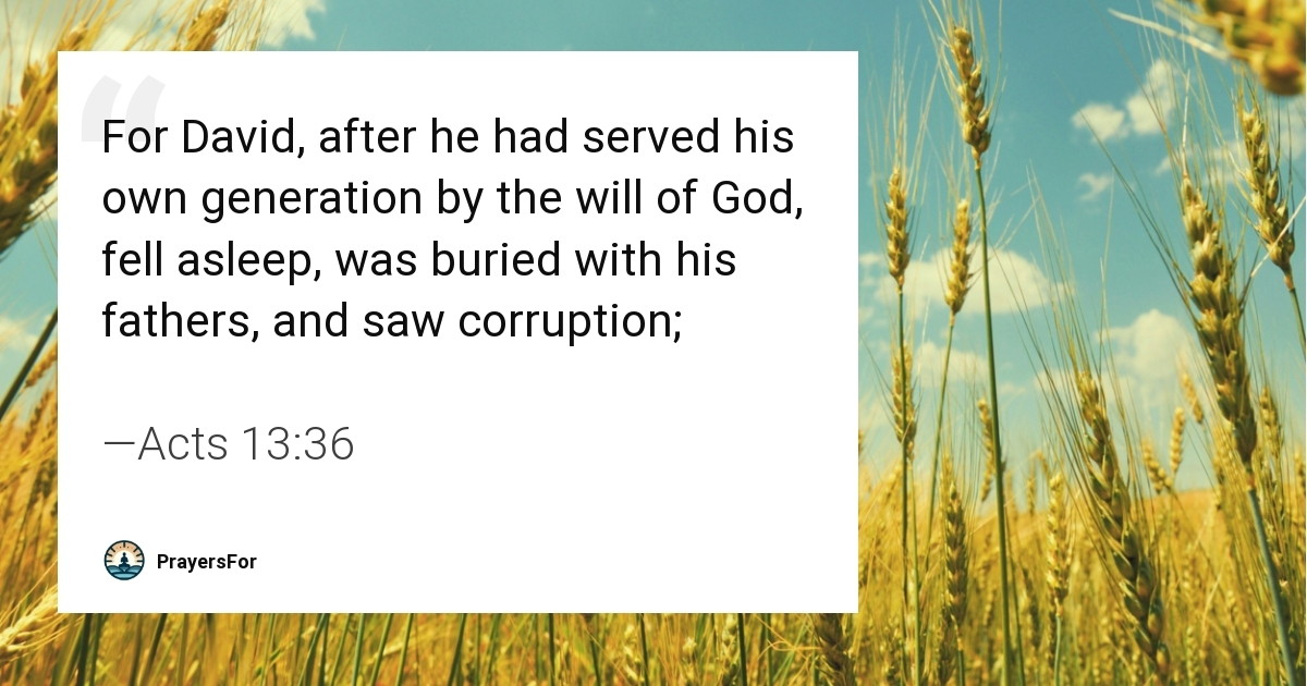 Acts 13:36