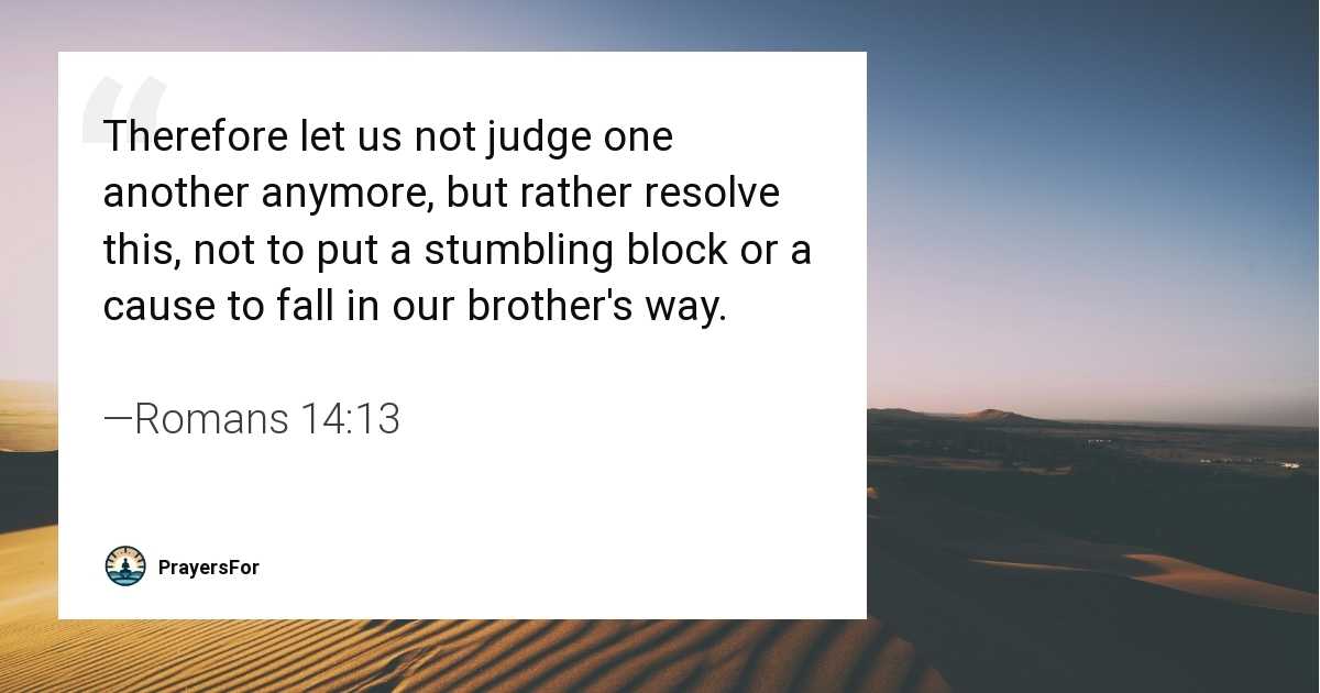 Romans 14:13