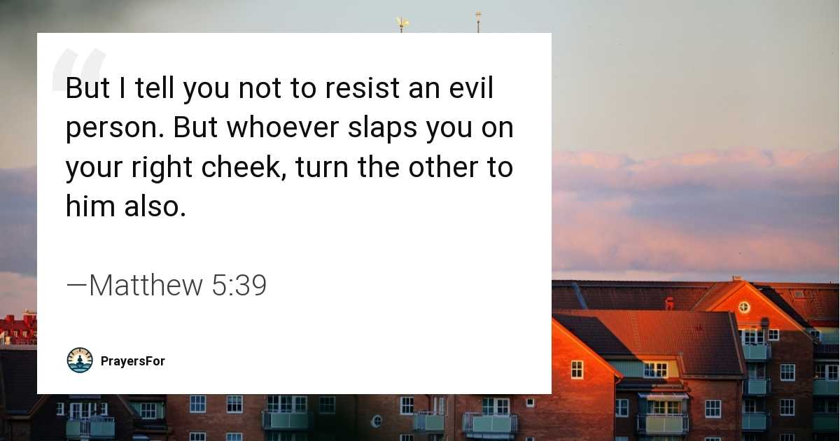 Matthew 5:39