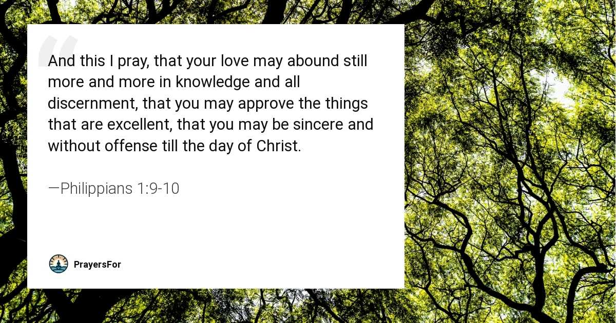 Philippians 1:9-10