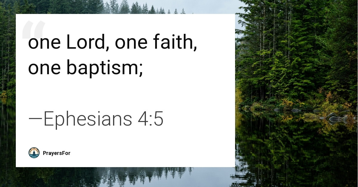 Ephesians 4:5