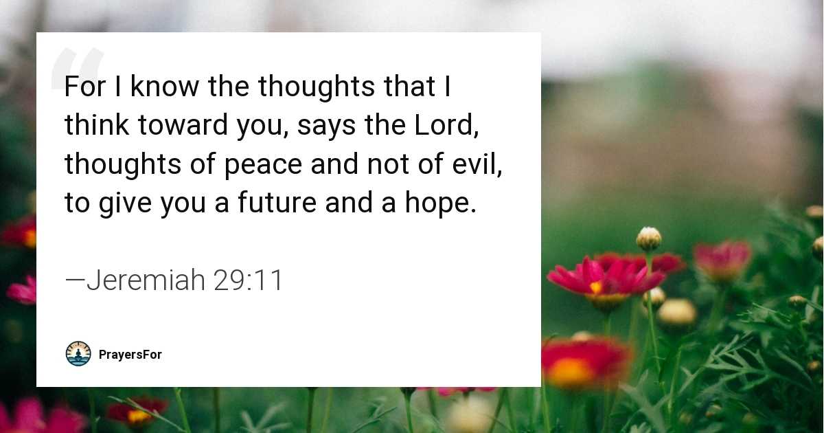 Jeremiah 29:11
