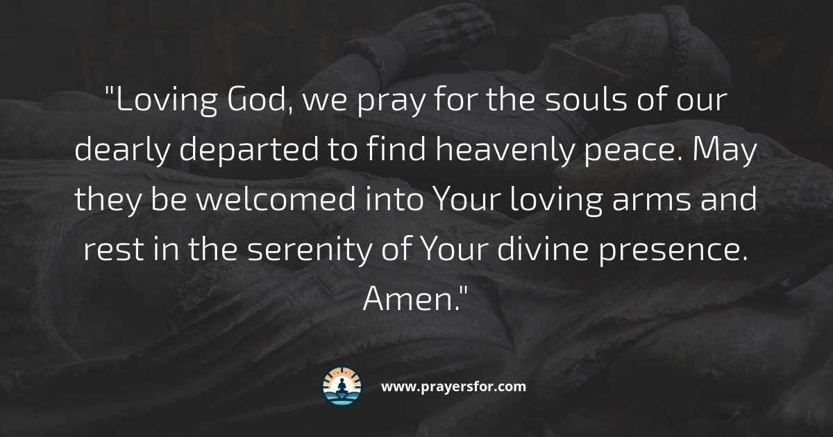 Prayer for eternal rest and God's mercy