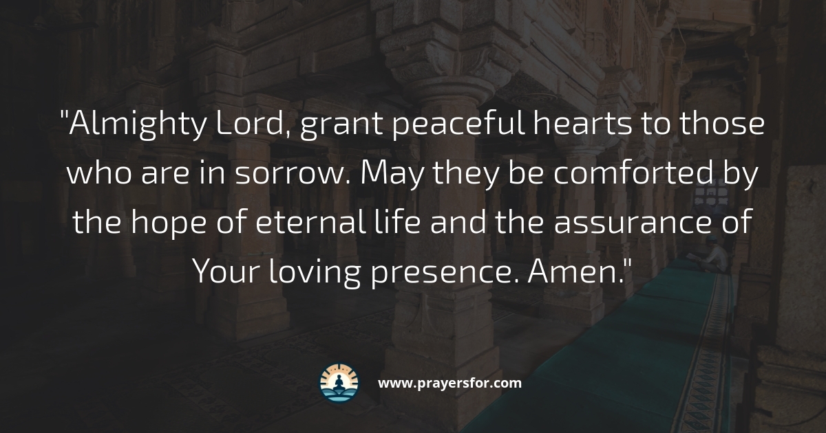 Prayer for comfort in grief