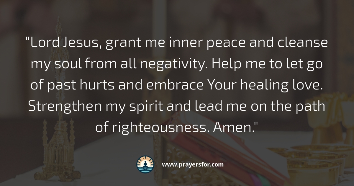 Prayer for cleansing oppressive fear and walking in peace