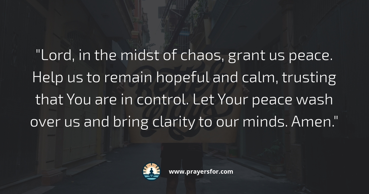 Prayer for hope when better days feel far away