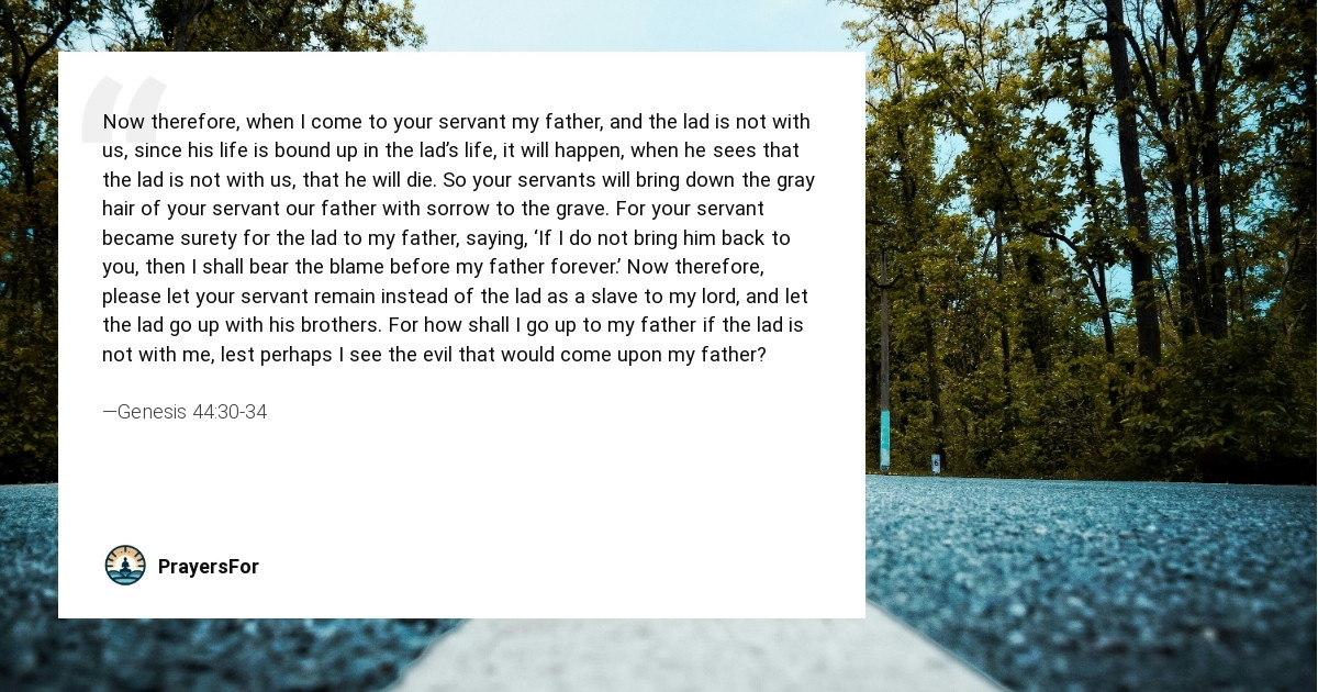 Genesis 44:30-34