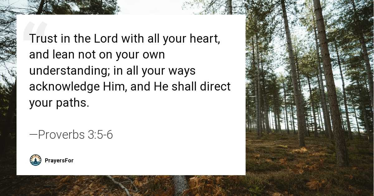 Proverbs 3:5-6