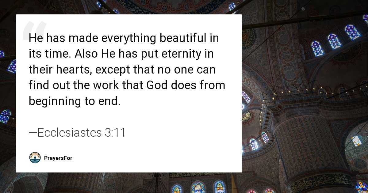Ecclesiastes 3:11