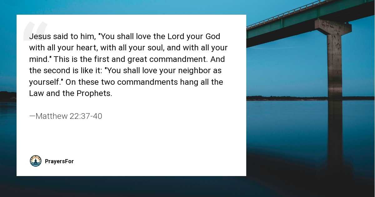 Matthew 22:37-40