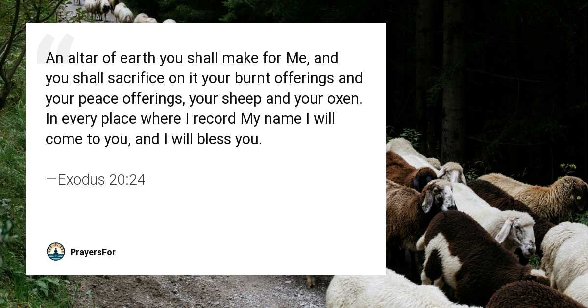 Exodus 20:24