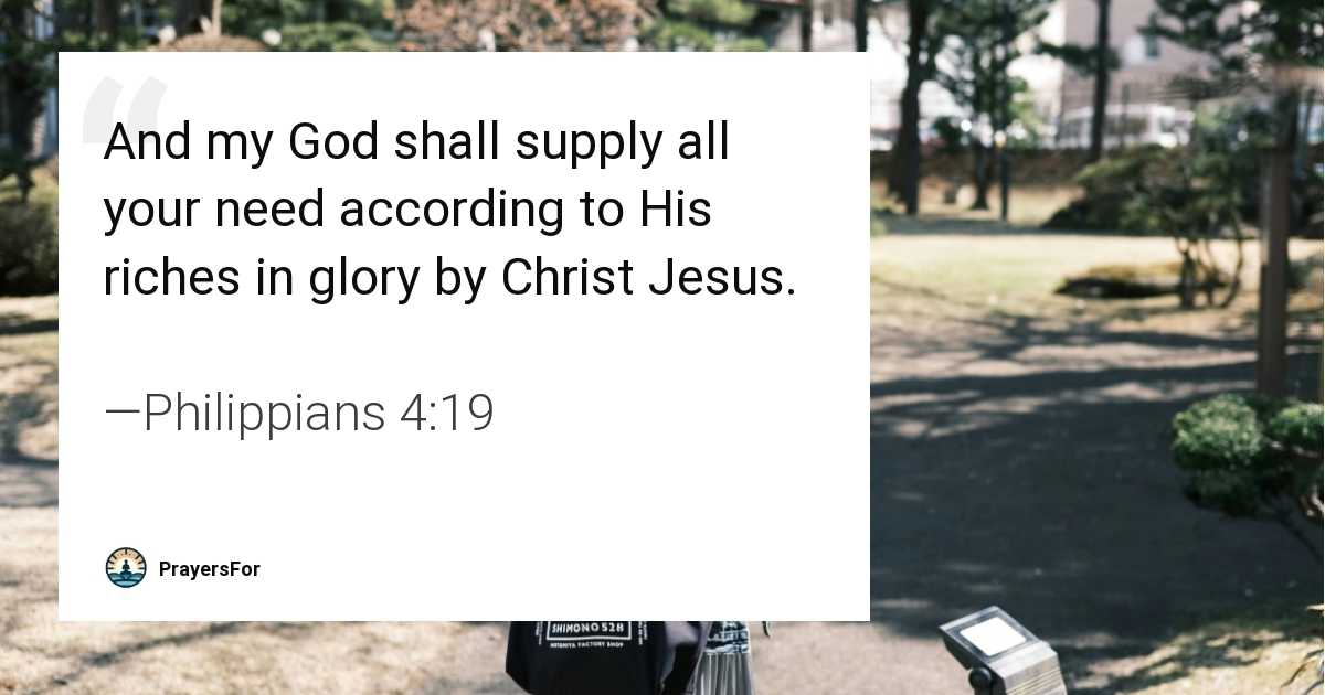 Philippians 4:19