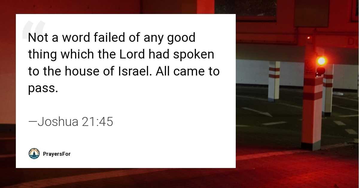 Joshua 21:45