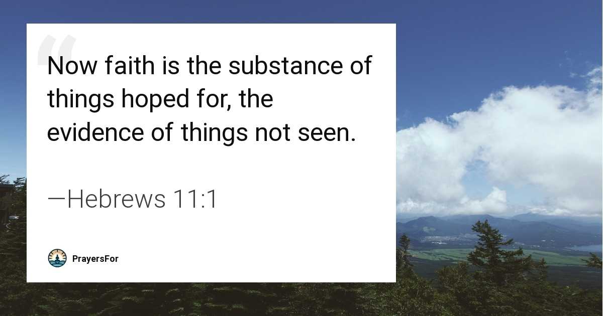 Hebrews 11:1