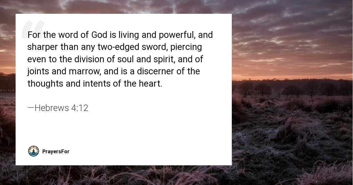 Hebrews 4:12