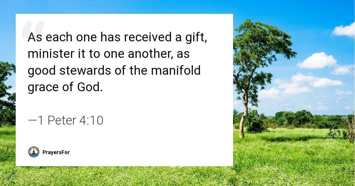 1 Peter 4:10