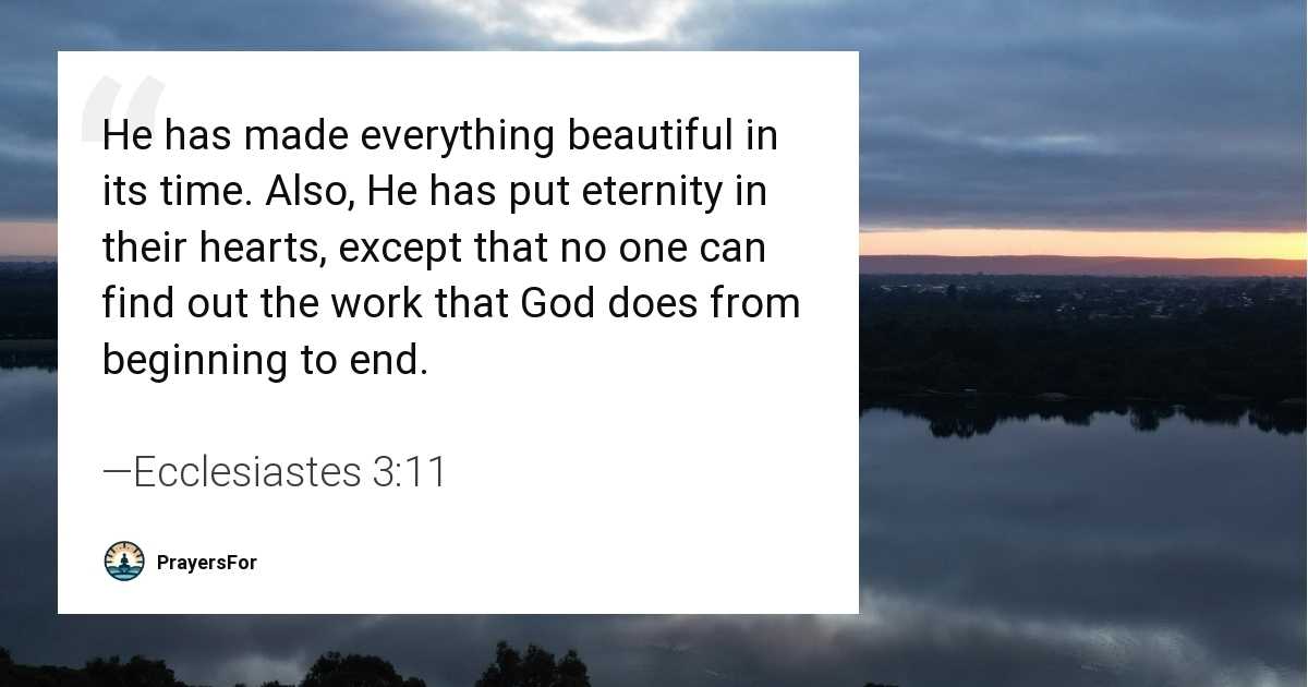 Ecclesiastes 3:11