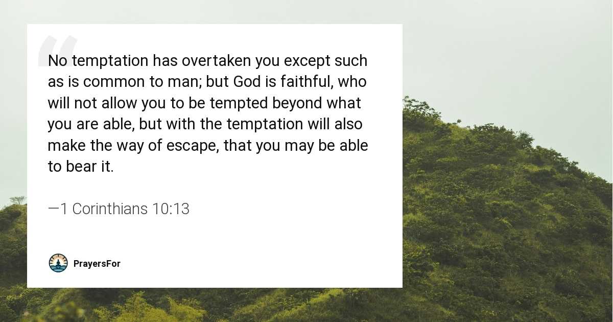 1 Corinthians 10:13