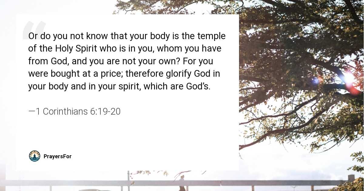 1 Corinthians 6:19-20