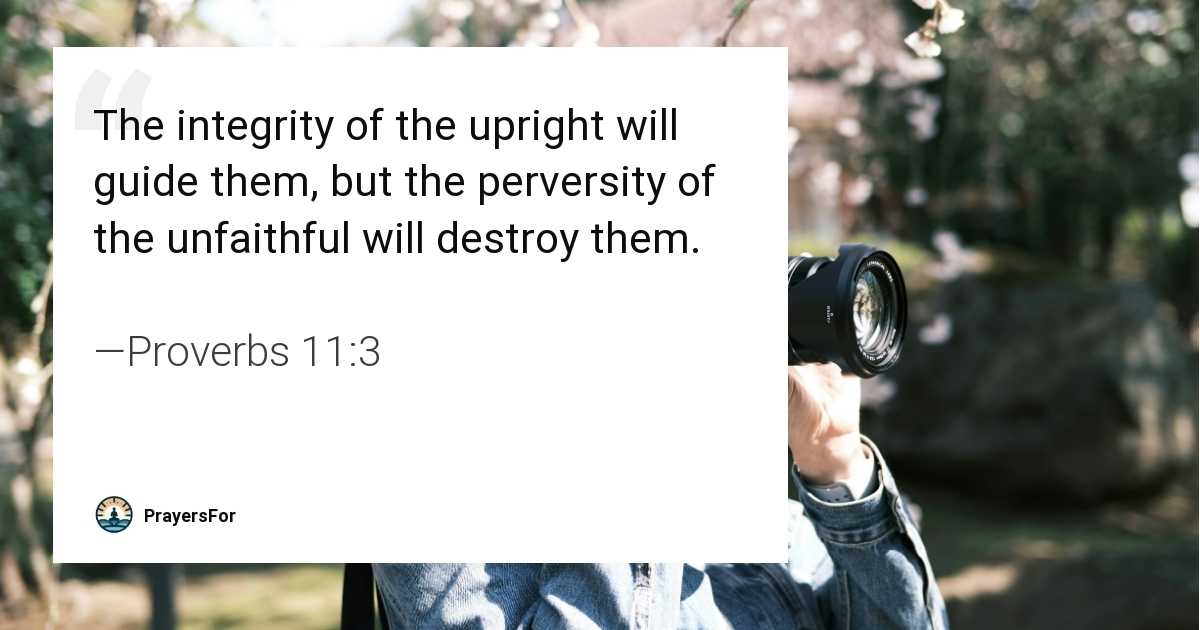 Proverbs 11:3