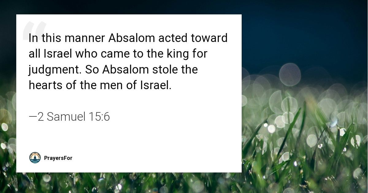 2 Samuel 15:6