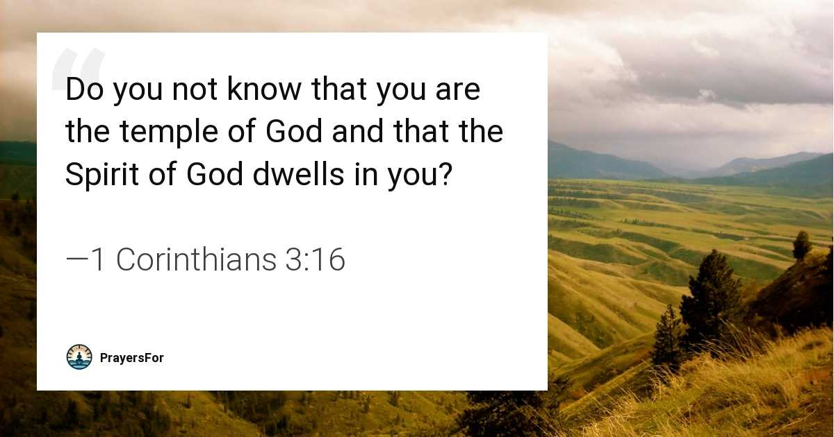 1 Corinthians 3:16