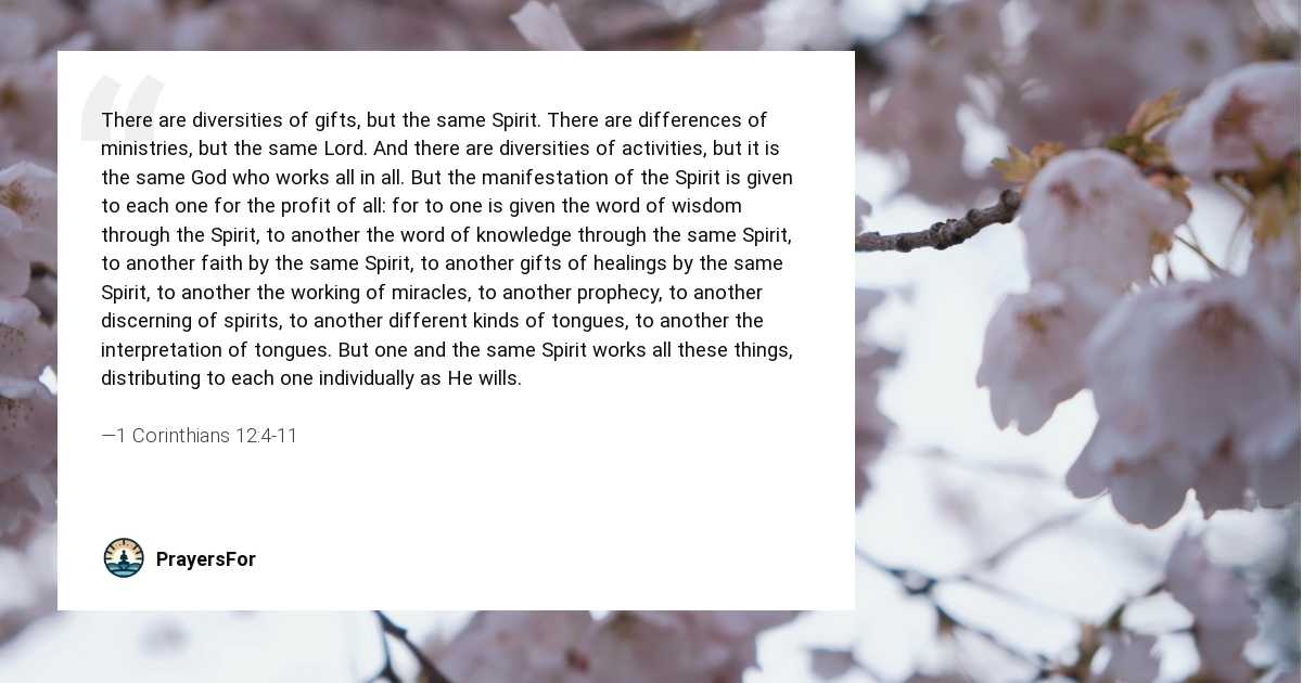 1 Corinthians 12:4-11