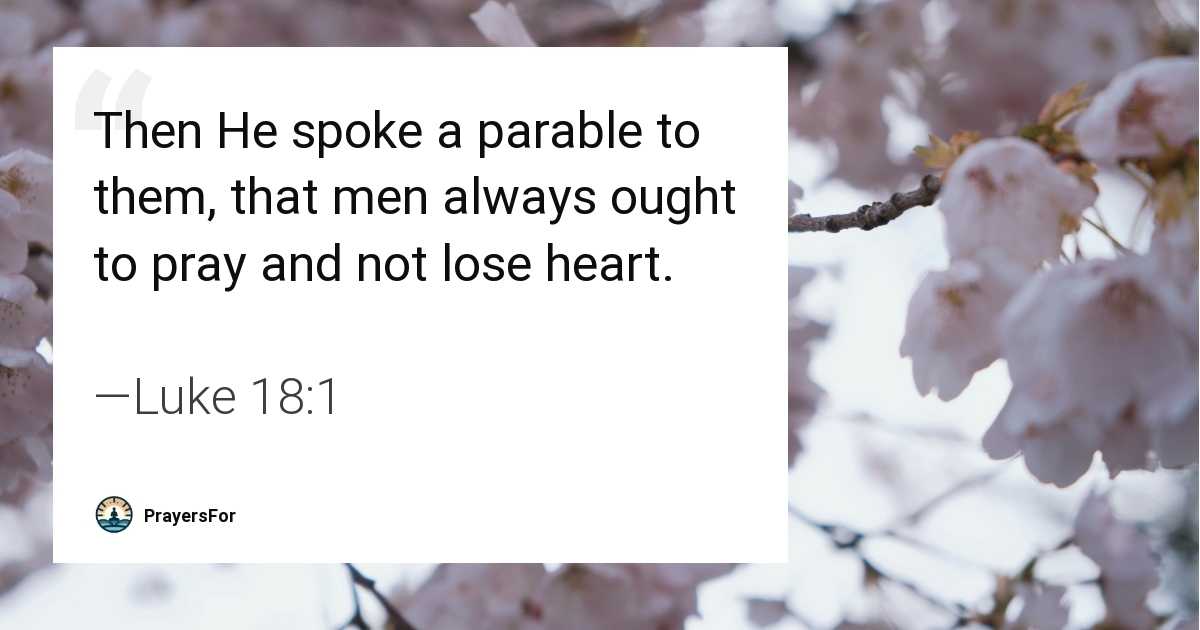 Luke 18:1