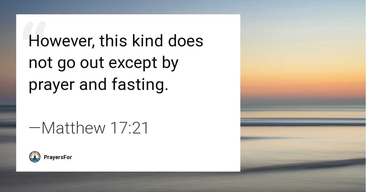 Matthew 17:21