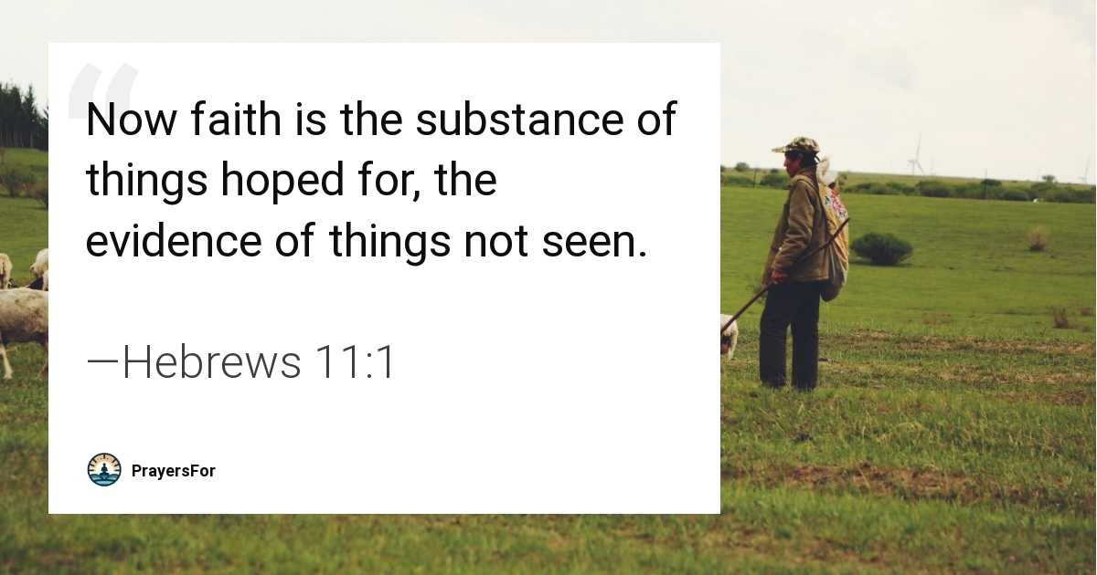 Hebrews 11:1