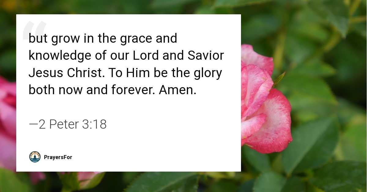 2 Peter 3:18