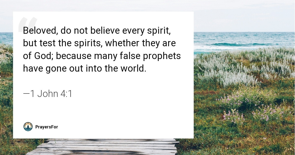 1 John 4:1
