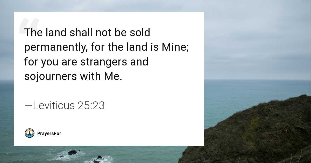 Leviticus 25:23