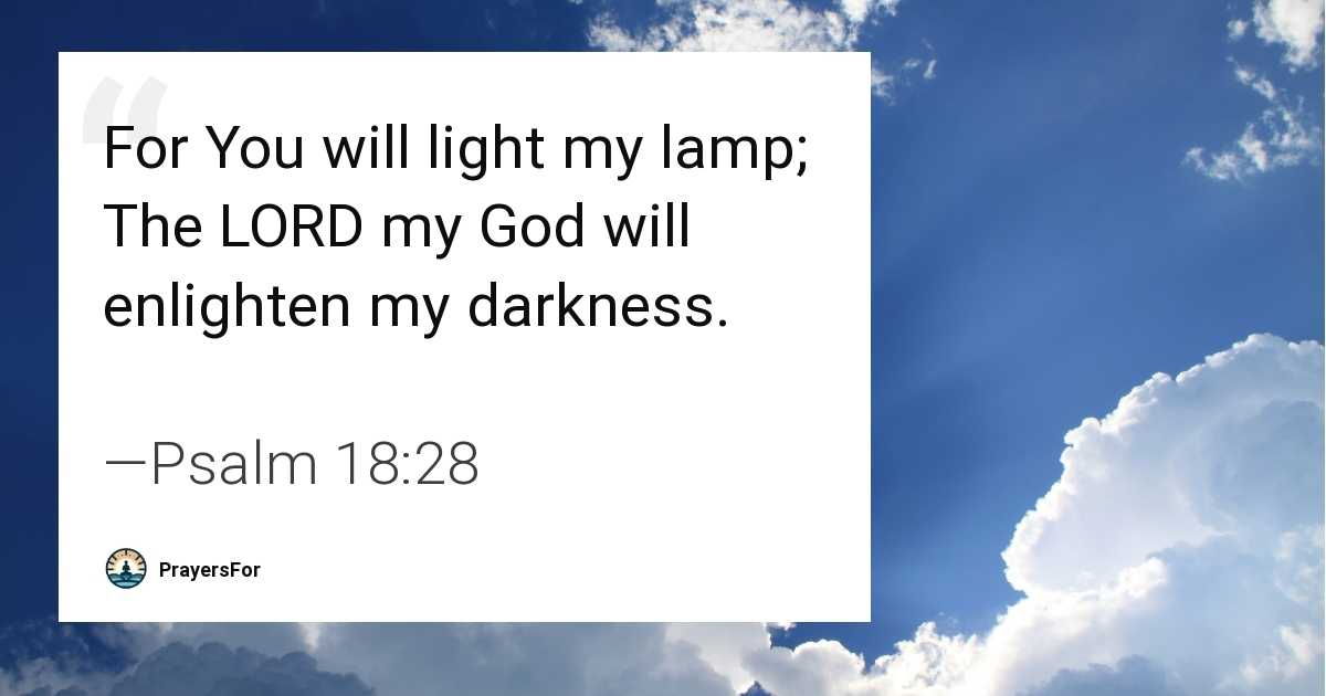Psalm 18:28